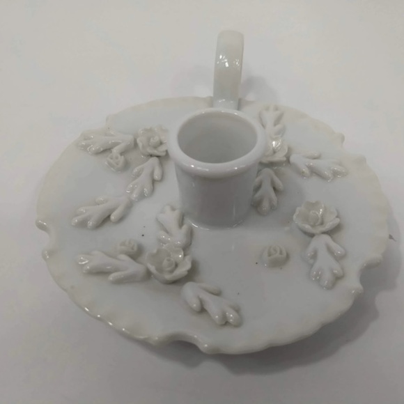 Vintage Victorian Porcelain Candle Holder - Picture 4 of 6